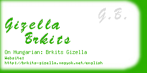 gizella brkits business card